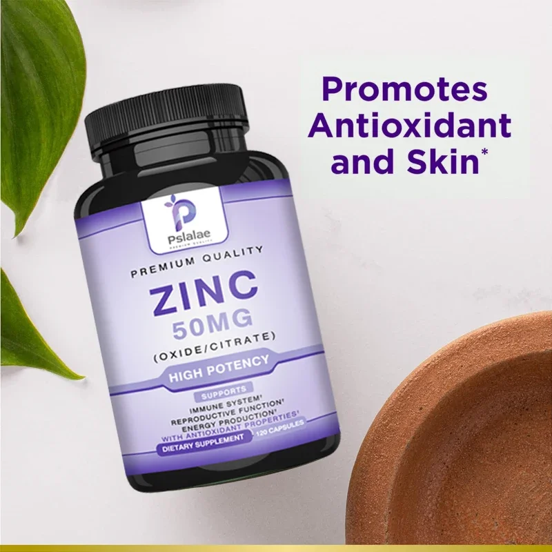 Zinc Supplements - Promotes Energy Production, Supports Immune System and Overall Health