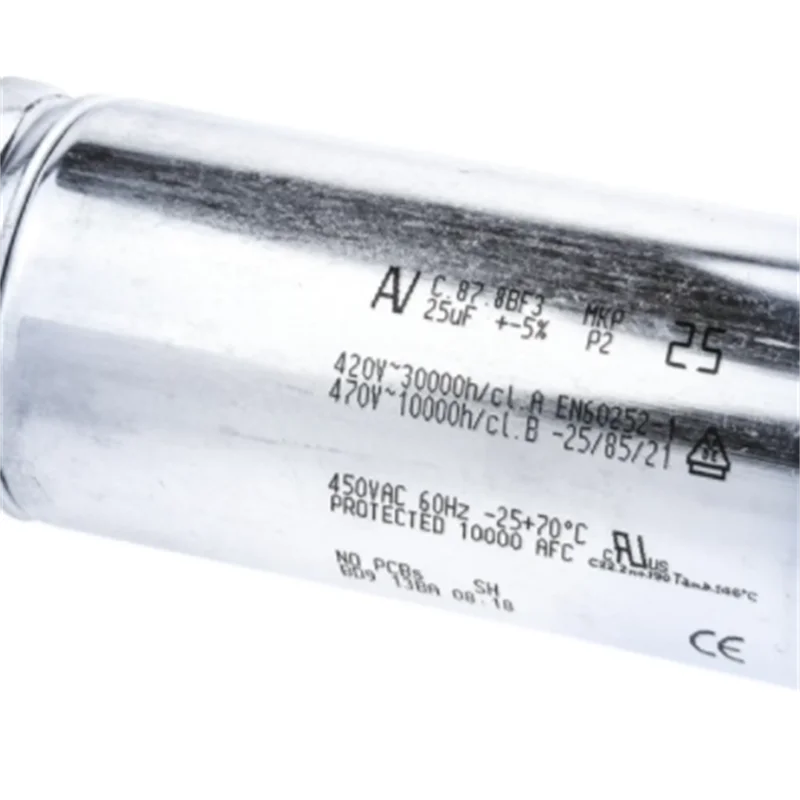 

AV Arcotronics C.87.8BF3 MKP 23/25/29/30UF 420-470V imported capacitor