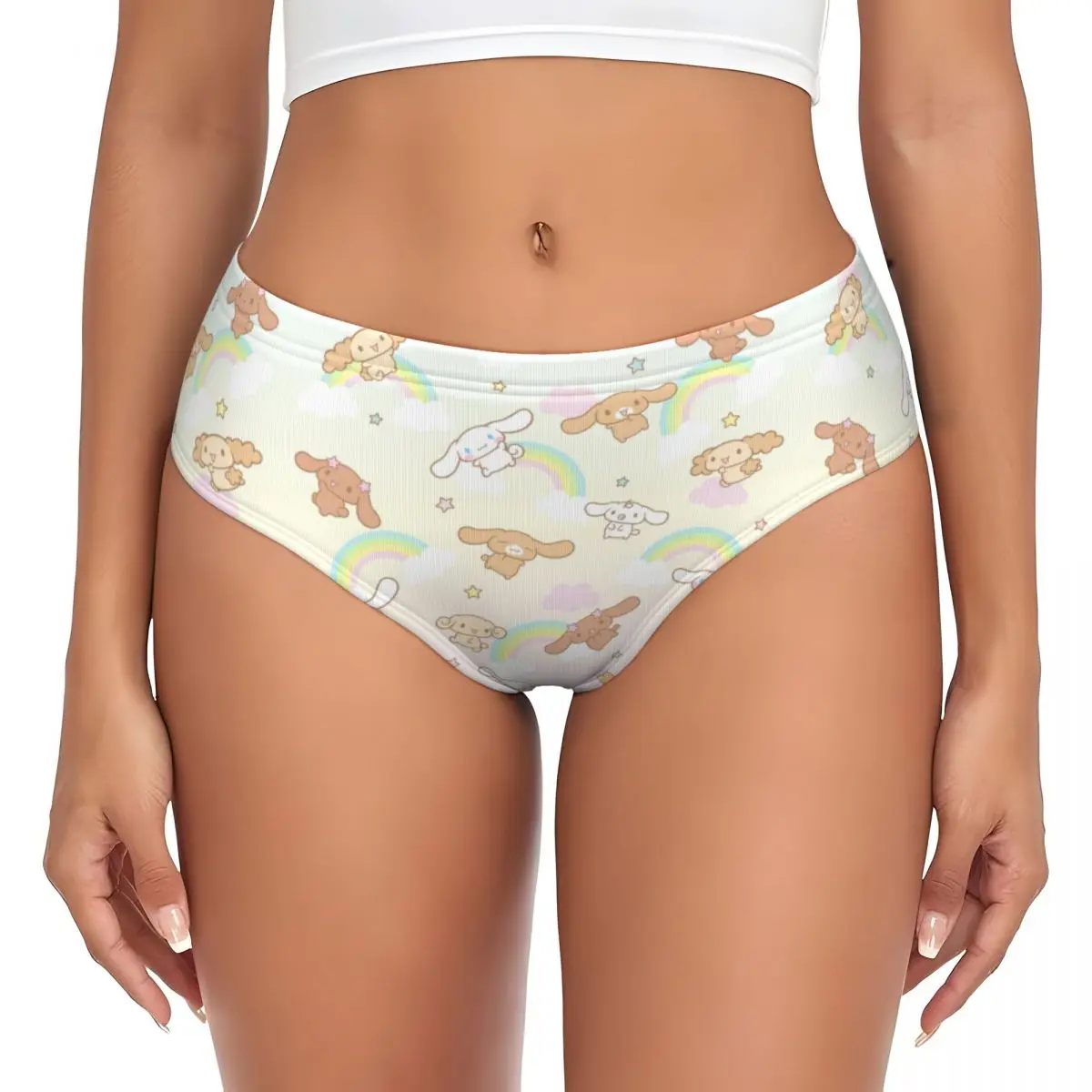 Women's Cute Underwear Brief Cinnamaroll Accessories Soft Ladies Panties Briefs