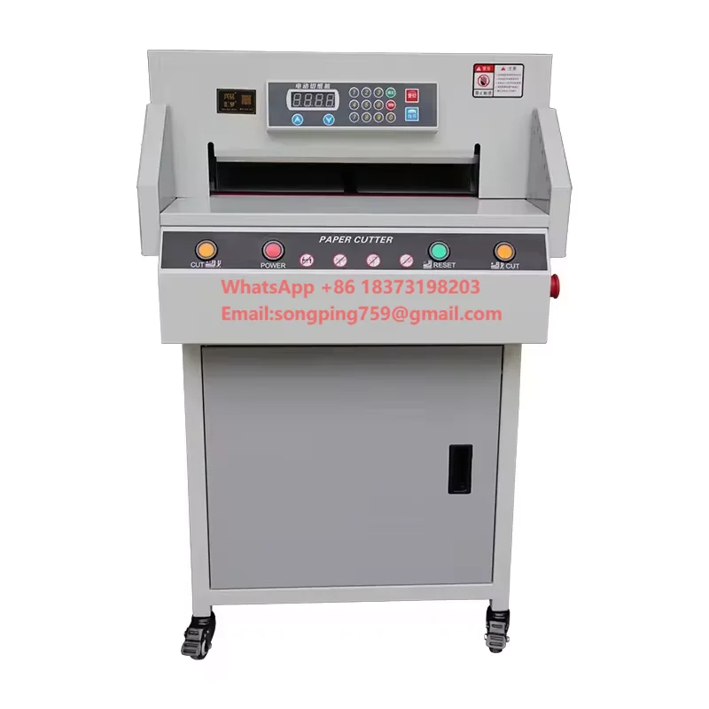 

450vs+ Electric Paper Cutter Machine A3 A4 Guillotine Automatic Paper Trimmer for Paper Processing Machinery
