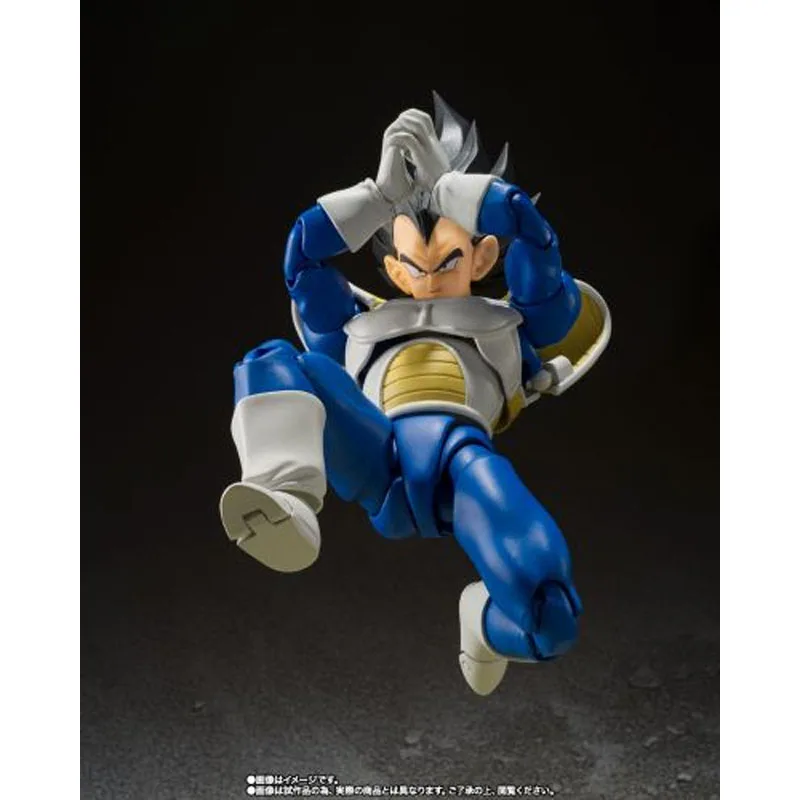 Bandai genuíno s.h. figuarts anime figura dragon ball z vegeta-24000 força de combate-140mm figura de ação brinquedos para meninos crianças presente