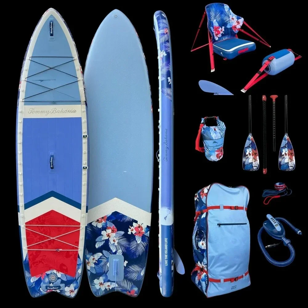 

Marlin 11’6” 2-in-1 Inflatable Paddle Board/Kayak Package, Includes: Electric Pump, 4-Piece Paddle & Travel Bag