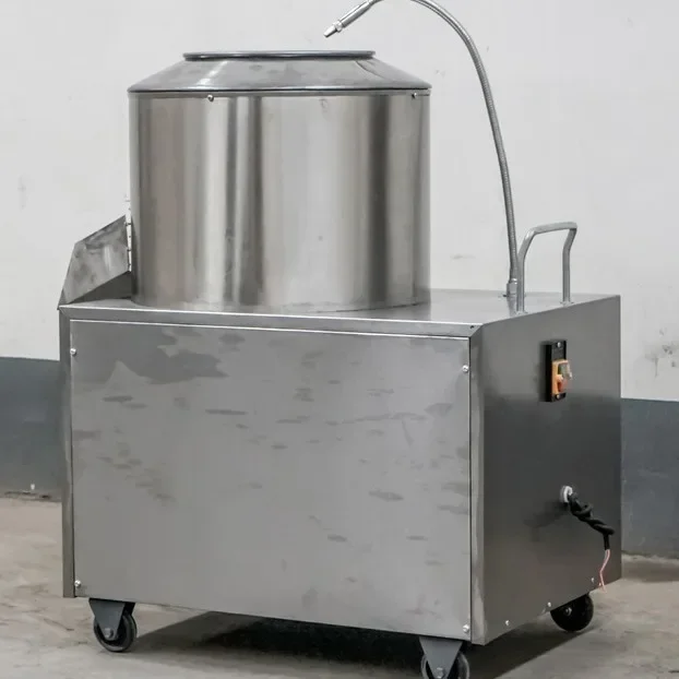 Commercial Potato Peeling Machine, Red Sand Liner Automatic Washing and Peeling Machine, Suitable for School Cafeteria Use