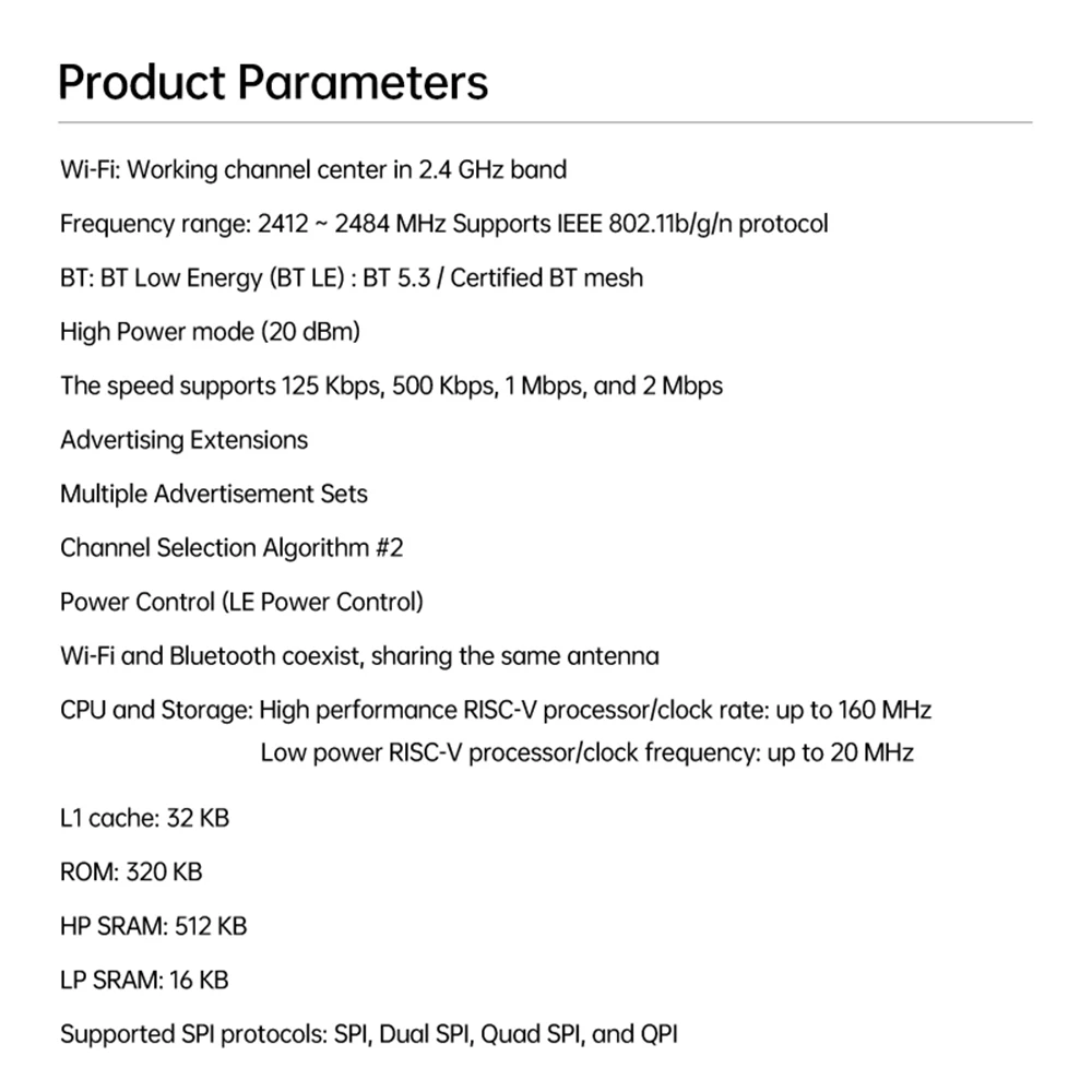 ESP32C6 papan pengembangan Bluetooth WiFi papan pengembangan IoT pengendali mikro yang dapat diprogram untuk otomatisasi industri rumah pintar