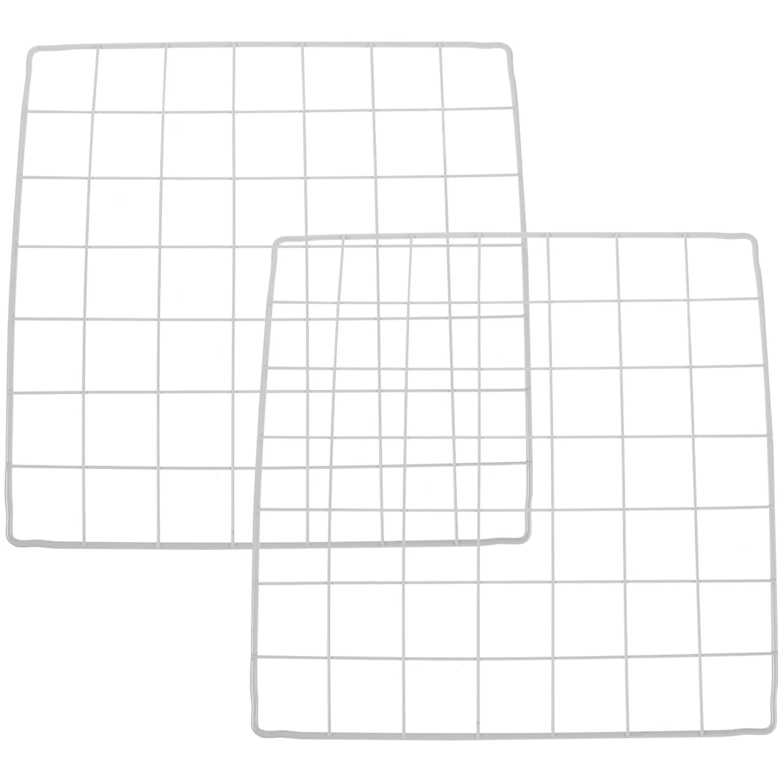 

2Pcs Organizer Rack 11.79x11.79 Inch Metal Freezer Dividers for Shelves Storage Separators Efficient Space Management