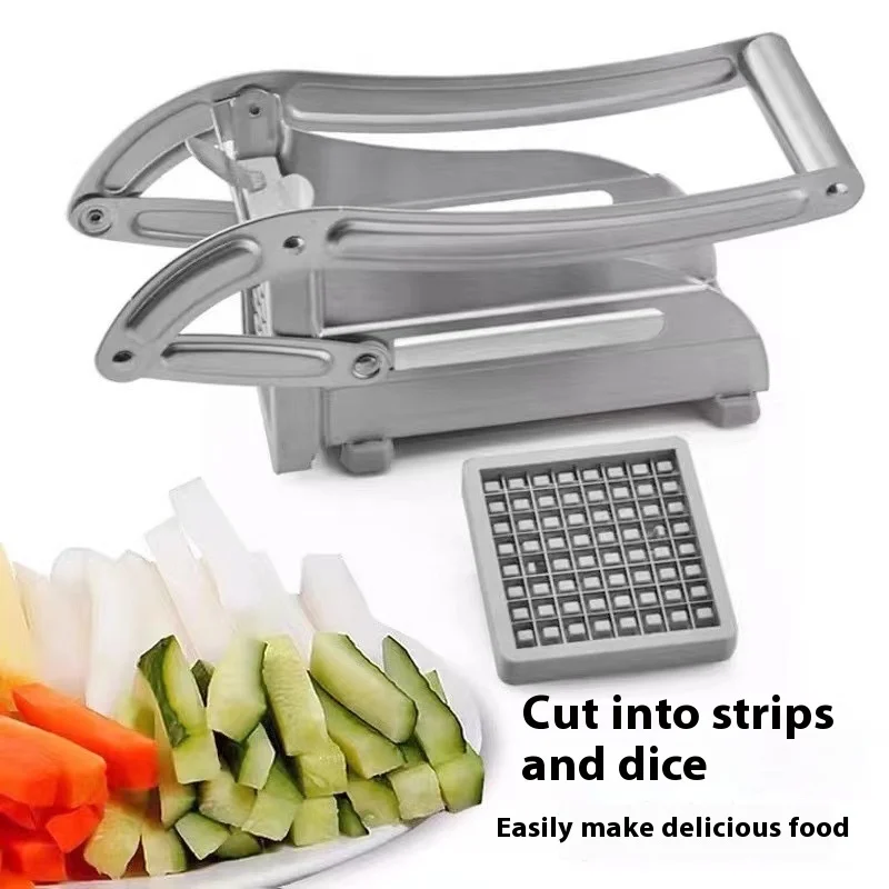 

Fries Cutter Multifunctional Stainless Steel Potato Cutter for Home Kitchen French Fries Maker Cucumber Slicer Vegetable Chopper