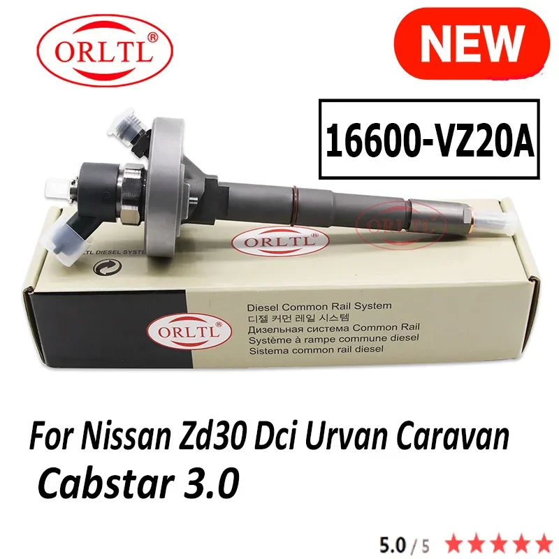 Favorable New Injector 16600-VZ20A 16600 VZ20A Common Rail Nozzle 16600VZ20A for Nissan Zd30 Dci Urvan Caravan Cabstar 3.0