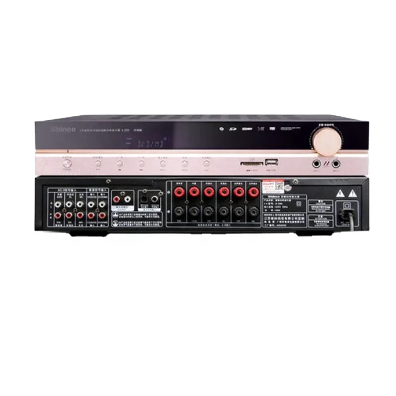Amplifier Suara Kebiruan Audio 5.1 Panggung Digital HIFI Home Theater Amplifier Subwoofer Daya Tinggi Karaoke Ktv Profesional