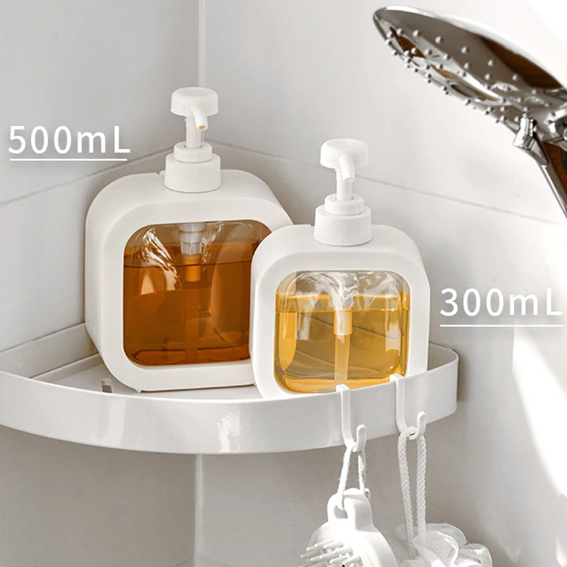 1Pcs 300/500ml Leere Kunststoff Pumpe Flaschen Abnehmbare Seife Spender Nachfüllbare Lotion Flüssigkeit Seife Flaschen Für Badezimmer küche