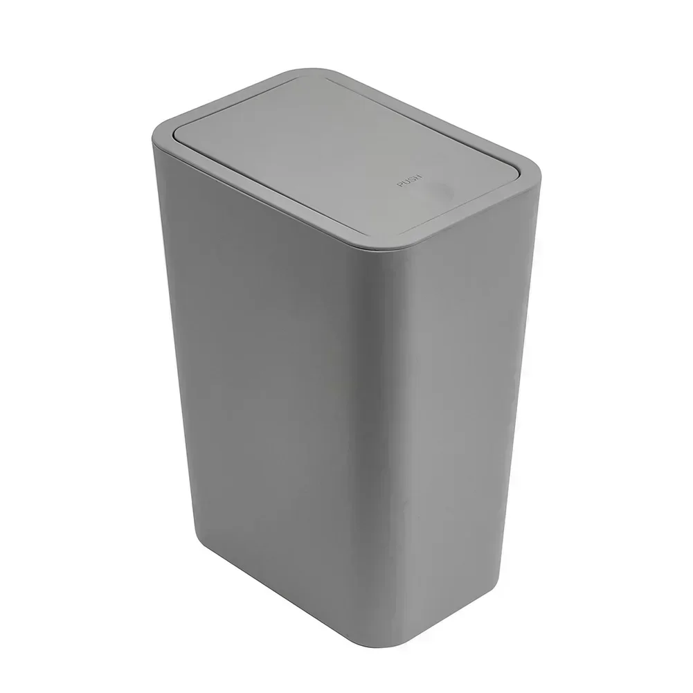 

Elegant Design Plastic Trash Can With Lid Minimalist Trash Can Crack Resistant Dent Resistant Sealed Design Spacious Interior