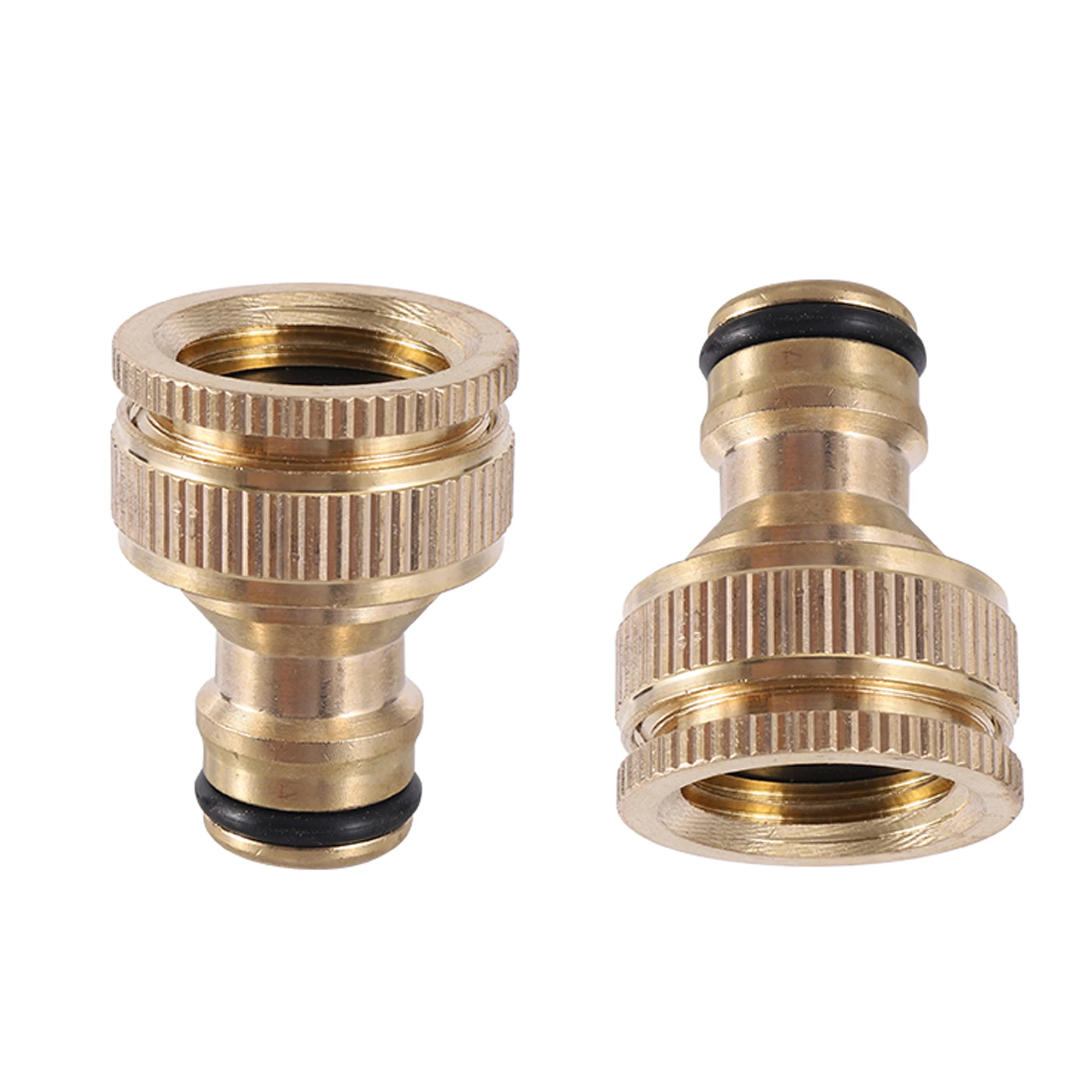 

1pcs Brass Faucet Standard Adapter Washing Machine Water Gun Quick Connect Fittings 1/2" 3/4" Threaded Nipple Joint Garden