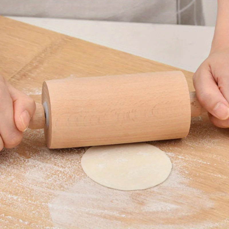 

Wooden Rolling Pin, Roller Rolling Stick, Dumpling Wrapper,Dough Press,for Pasta Dough Pizza Baking Cookies Biscuit Fondant Cake