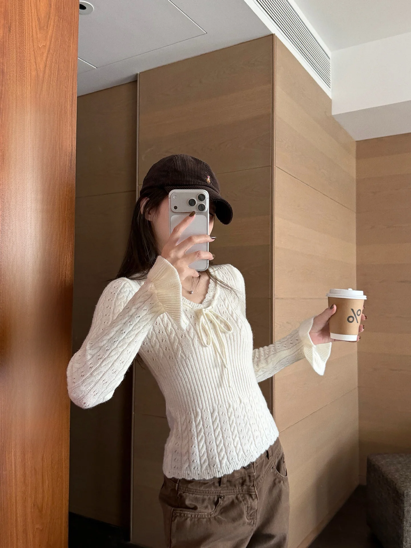 

NingSi Women's Long Sve Knitted Top V-Ne Bow Tie Lace Casual Winter Slimming Base Layer irt Loose Fit Comfortable