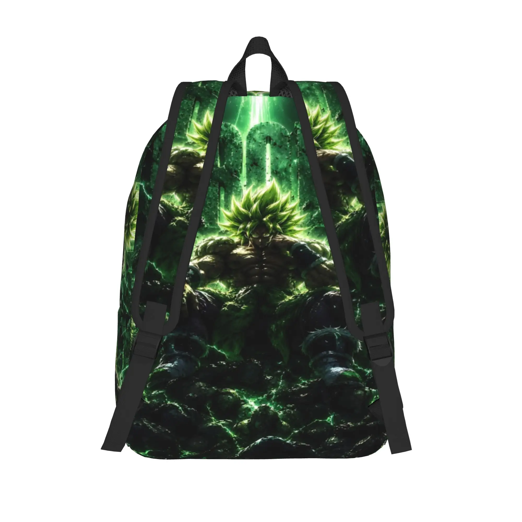 Fashion Dragon Ball Theme Broly Backpack  Mochilas Harajuku Design For Work Zipper Closure Rucksack