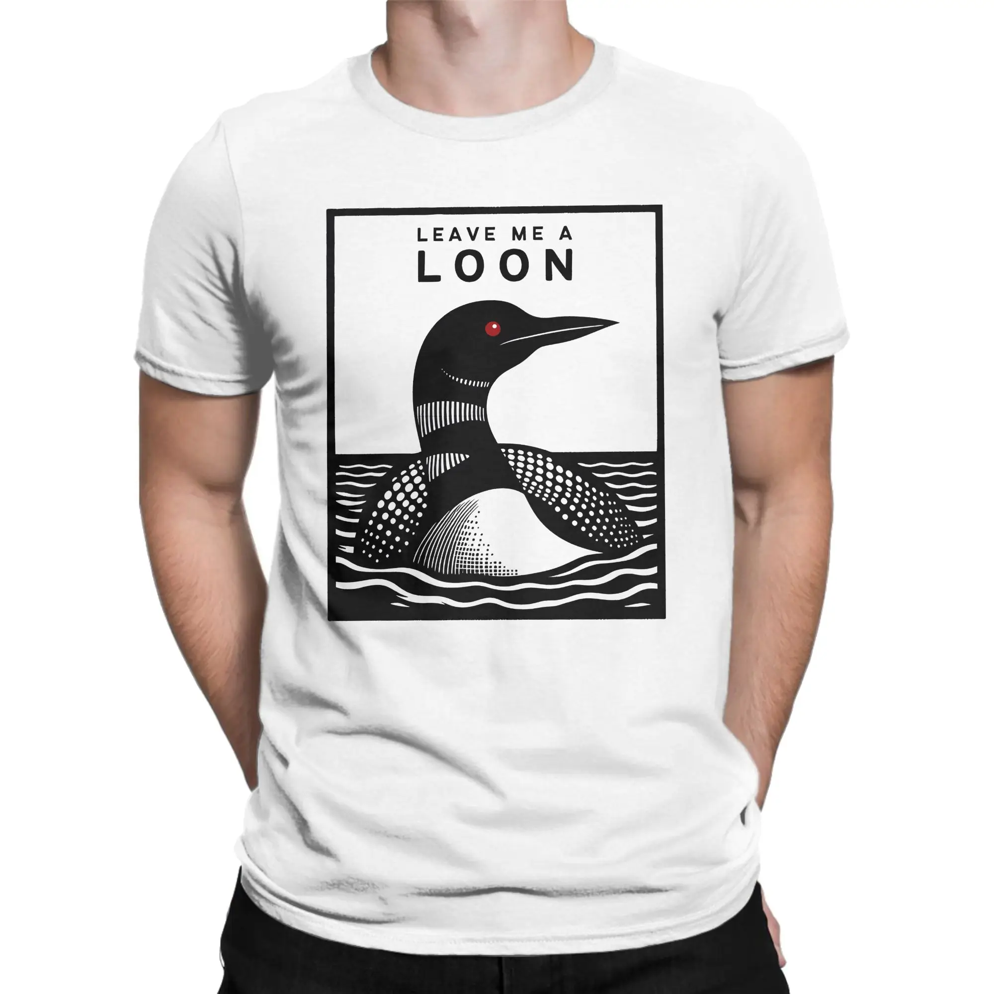 Leave Me a Loon Common Loon Minnesota Maine Heated Rivalry  T-Shirts Men Women  Amazing 100% Cotton T Shirt Plus Size Clothes