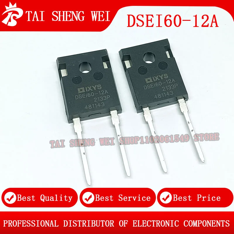 

5pcs DSEI60-12A DSEI60 60A 1200V TO-247 TO247 New Original