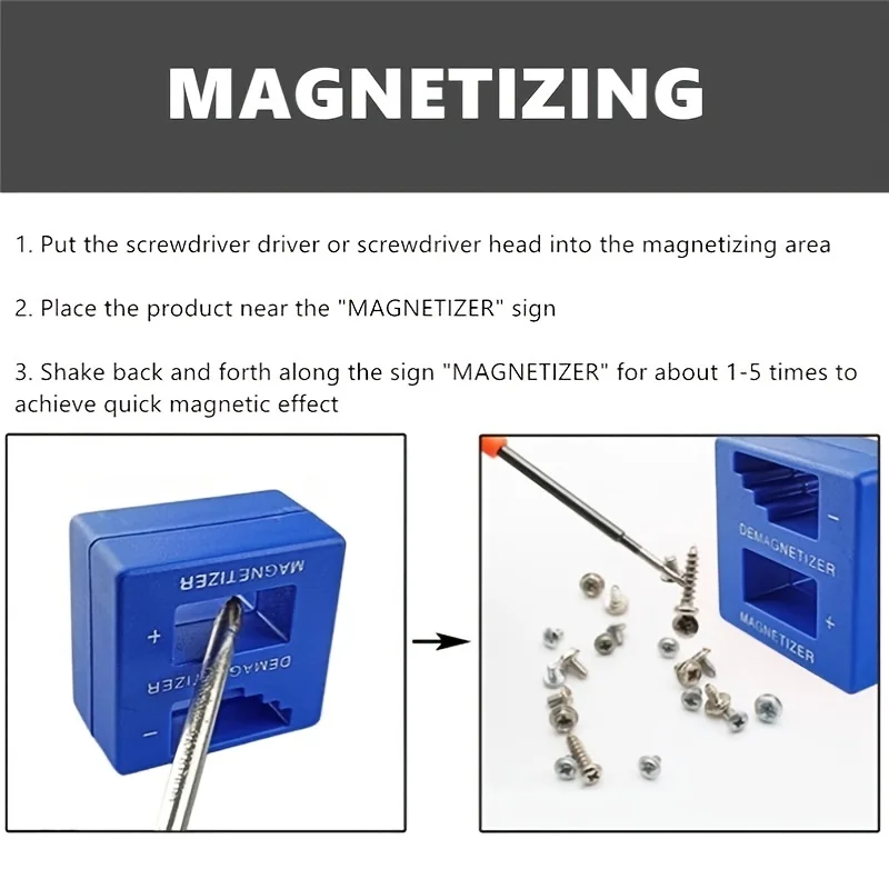 Magnetizzatore cacciavite strumento di riparazione smagnetizzatore multifunzionale strumento di riparazione del magnetizzatore cacciavite