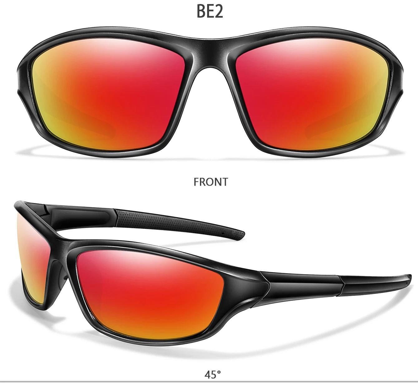 Männer und Frauen Polarisierte Angeln Sonnenbrillen Outdoor Sport Radfahren Fahren Wandern Brillen Camping Reise Transparent Rahmen UV400 – Detail 5