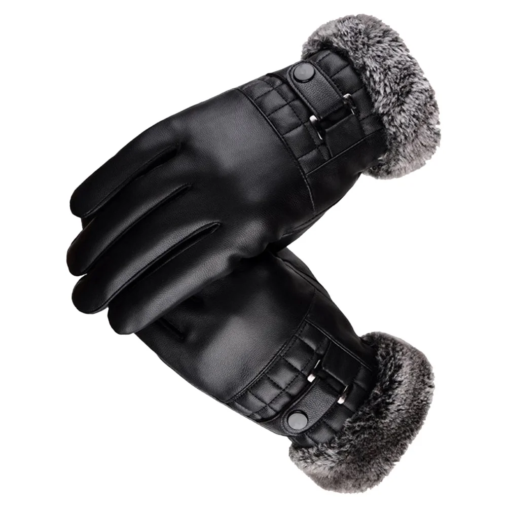 

Велосипедные перчатки с сенсорным экраном, утолщенные теплые ветрозащитные перчатки из искусственной кожи для мужчин, вождение мотоцикла, катание на лыжах, спорт на открытом воздухе