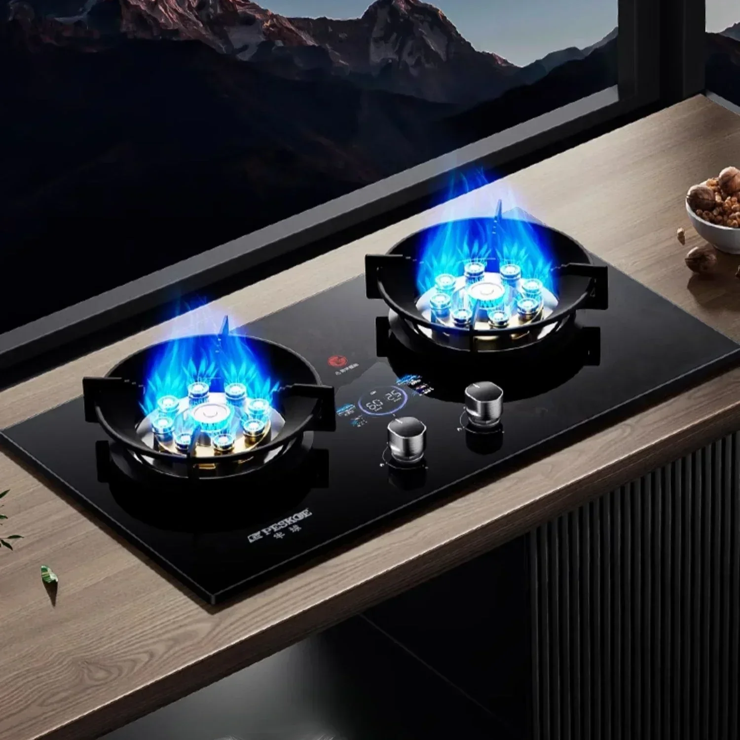 

Бытовая газовая двойная плита: встраиваемая и настольная, для природного газа и сжиженного газа, энергосберегающая, жестокий огонь.