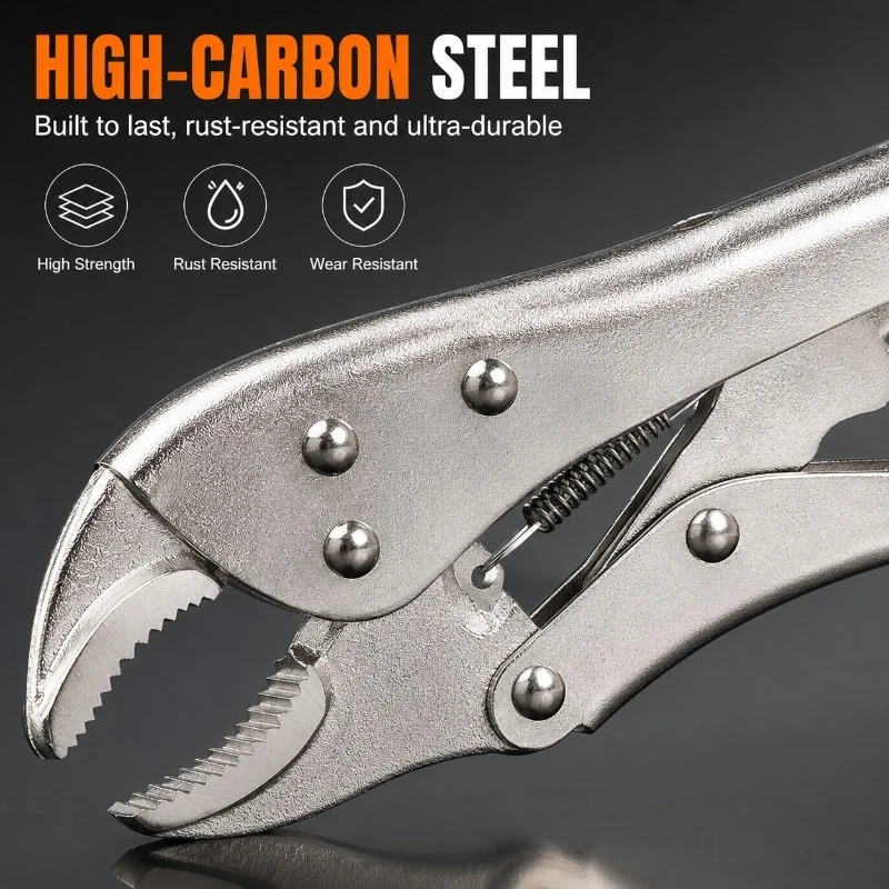 Multifunction Locking Pliers with Adjustable Clamp Jaw for Welding Repair Woodworking Metal Pipe Holding Tool