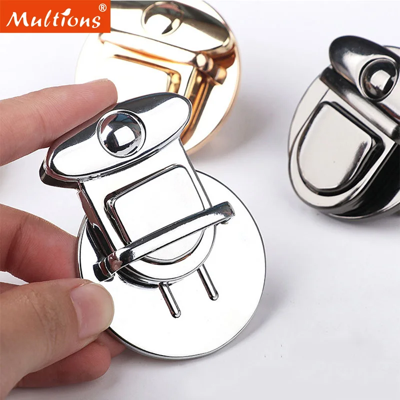 5pcs/set Wallet Buckle Purse Metal Clasp Locks Lock Clasp Catch Purse Thumb Lock Purse Buckle Fasteners for DIY Craft