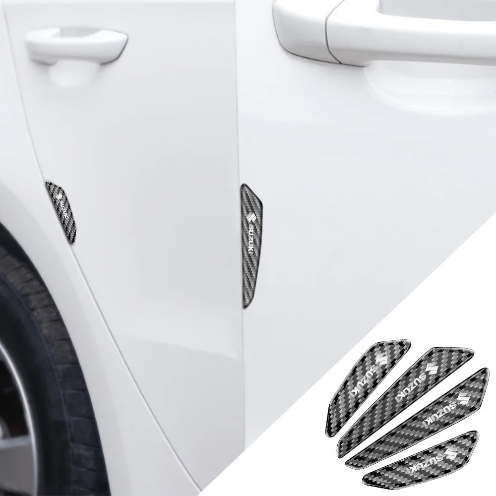 

4pc Car Door Edge Protective Strip Sticker For Suzuki Swift Jimny Vitara Samurai Baleno G70 Alto Antelope SX4 Auto Accessories