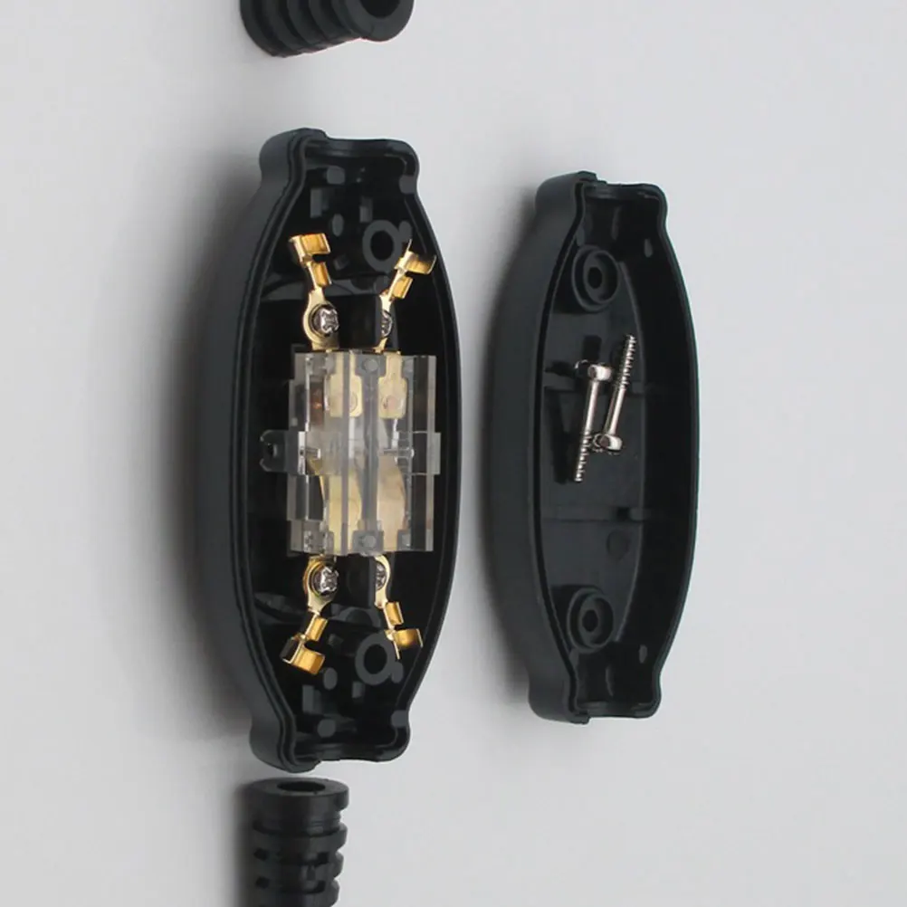 

IP65 250V 3A Waterproof Switch Dustproof Line Accessory Lightweight Portable Black Waterproof Line Double Accessories