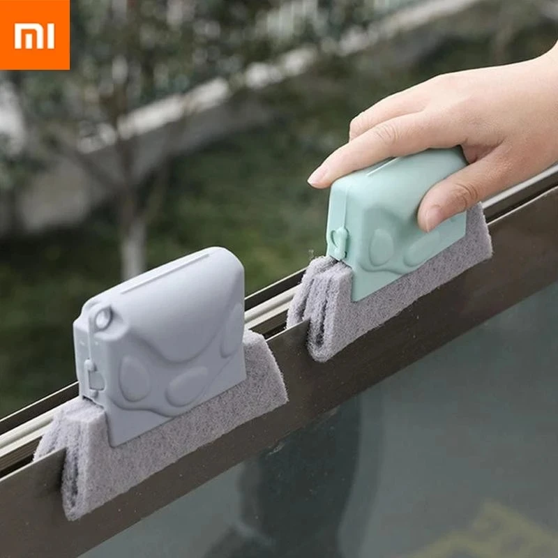 

Xiaomi 2-in-1 Groove Cleaning Tool Creative Window Cleaning Cloth Brush Windows Slot Cleaner Brush Groove Brush Multifunction