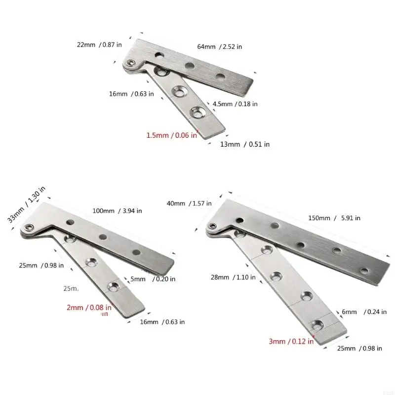 P82E Heavy Duty Pivots Hinge for Rotation Invisible Pivots Door Hardware