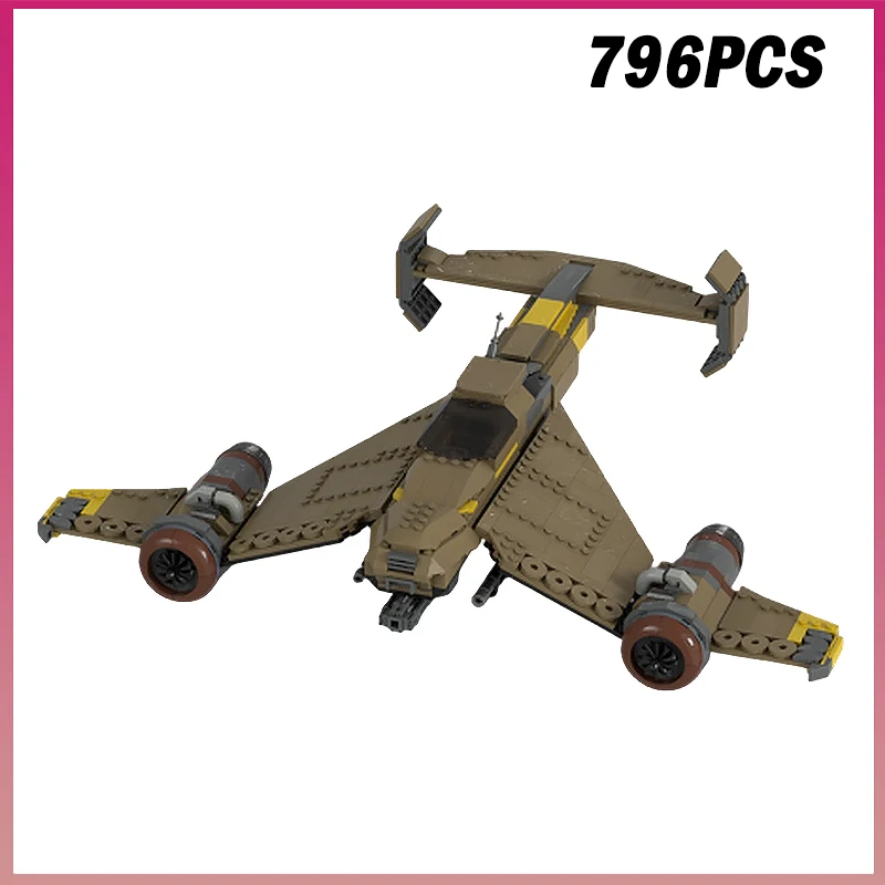 796PCS MOC-241886 NEUE 40k Avenger Strike Fighter Beliebte Spiele Hammer Schlacht Flugzeug Modell Bausteine Ziegel Spielzeug junge Geschenk