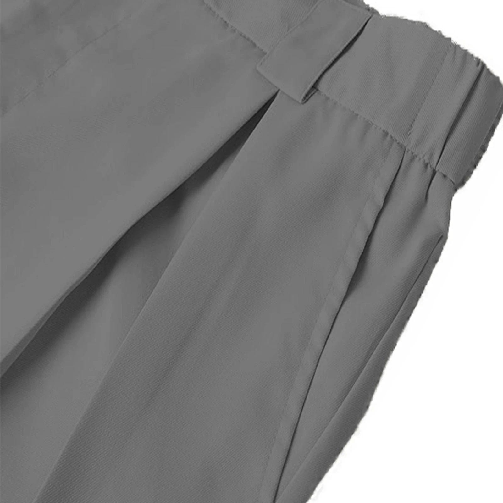 

Men's High Waist Wide Leg Dress Pants Pleated Front Casual Business Long Trousers