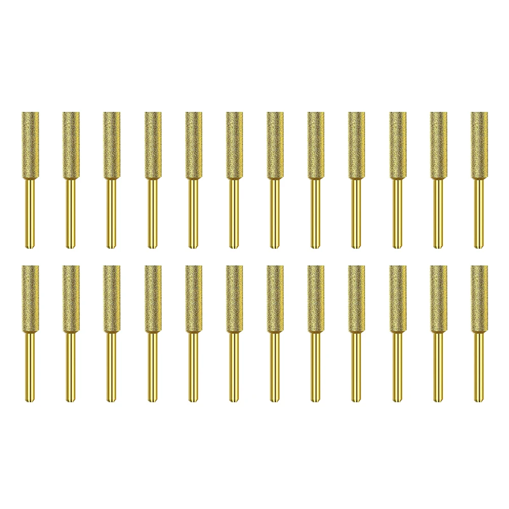 Burr Stone File and Efficient 24PCS Diamond for chainsaw Sharpener Burr Grinding Stone File Set for chainsaw Chains