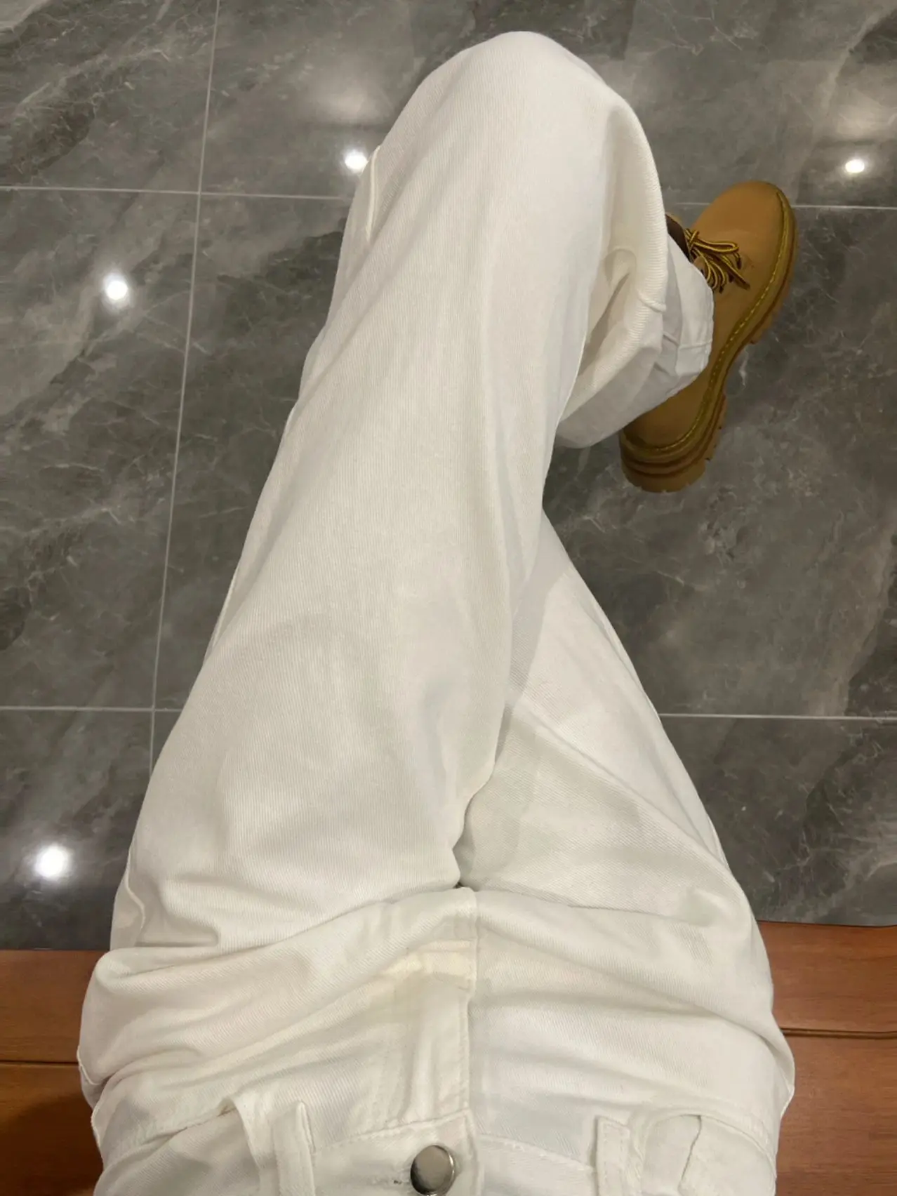 

High Waist Straight Leg White Denim Jeans Women's plus Size Slimming Vintage Drapey Wide Leg Pants Trendy Spring Faion