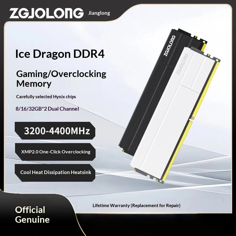 Bestseller Fmouse Zgjolong I9 Binglong Ddr4 Memory Ram 16gb 32gb 16gx2 HynixChip 3200mhz 3600mhz XmpSupport For Desktop Computer