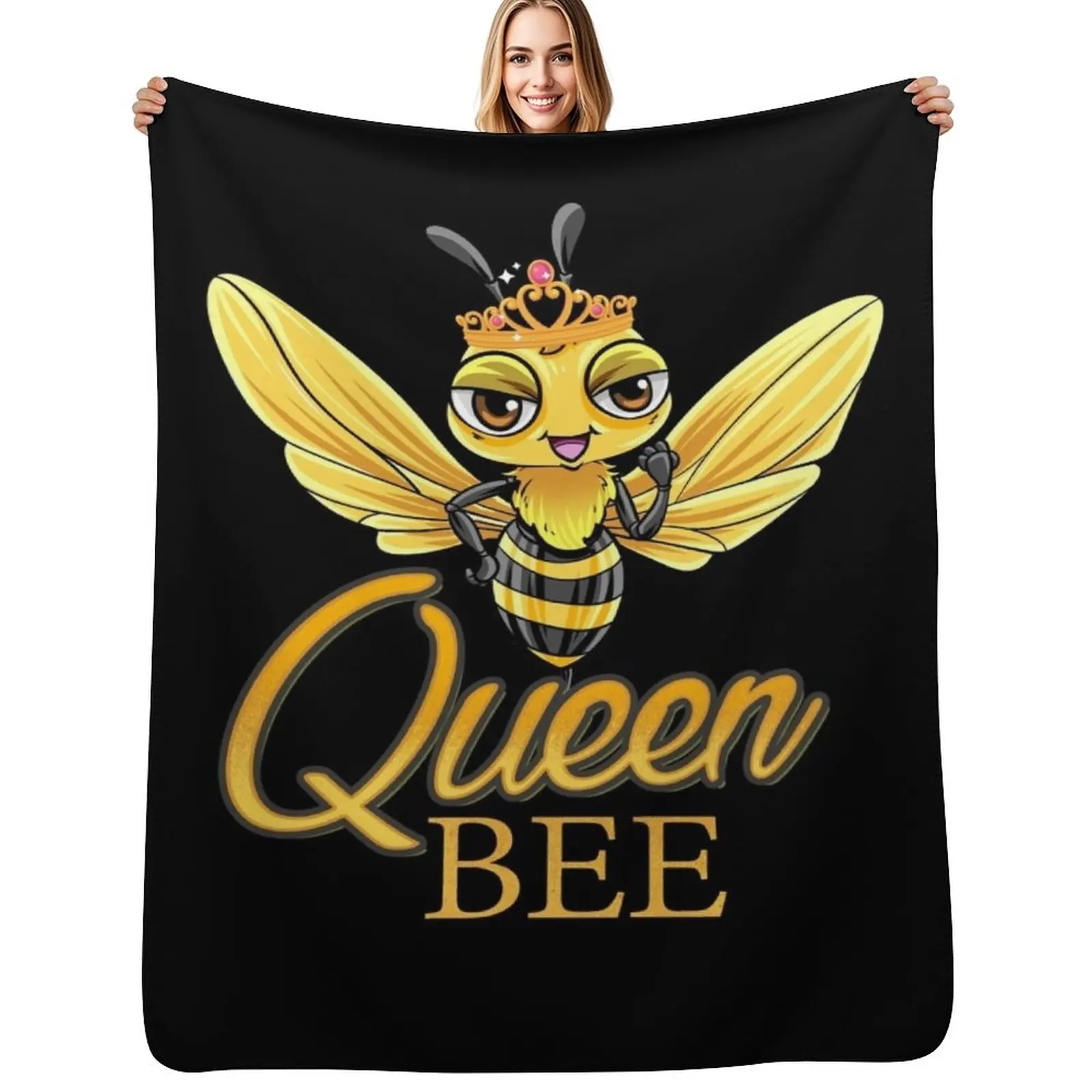 Плед Queen Bee, тонкий, пушистый, для кемпинга, тяжелый для сна, толстое одеяло.