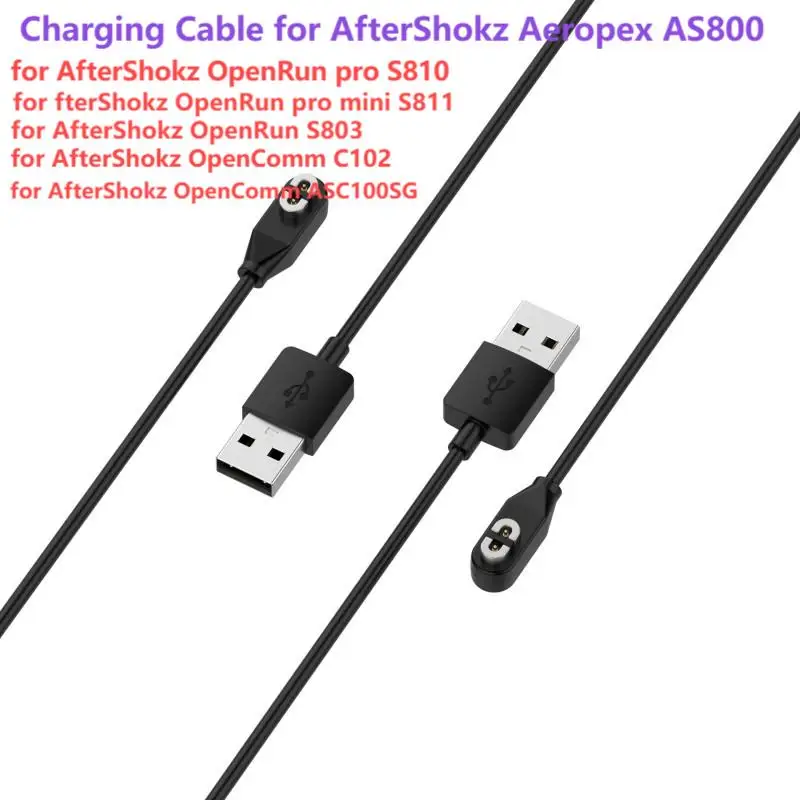 USB Charging Cable for AfterShokz Aeropex AS800 S803 S810 Mini S811 OpenRun Pro S810 ASC100SG  C102 Charger Converter USB Cable