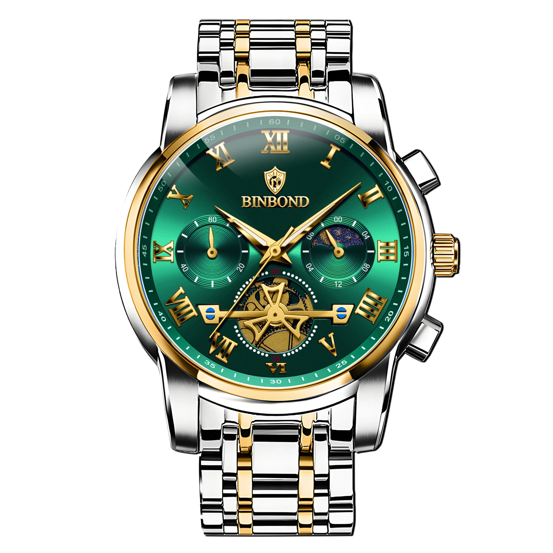 Men's Watch Brand Business hollow out Quartz Watch Night Light Waterproof Leisure Versatile Men's Wristwatch Clock UTHAI