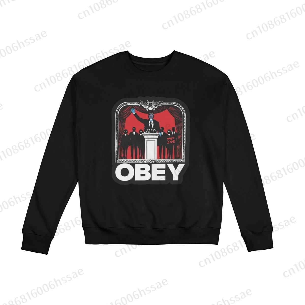 They Live Men Woman Fall Winter Sweatshirt Round Neck Long Sleeve Length Casual Top