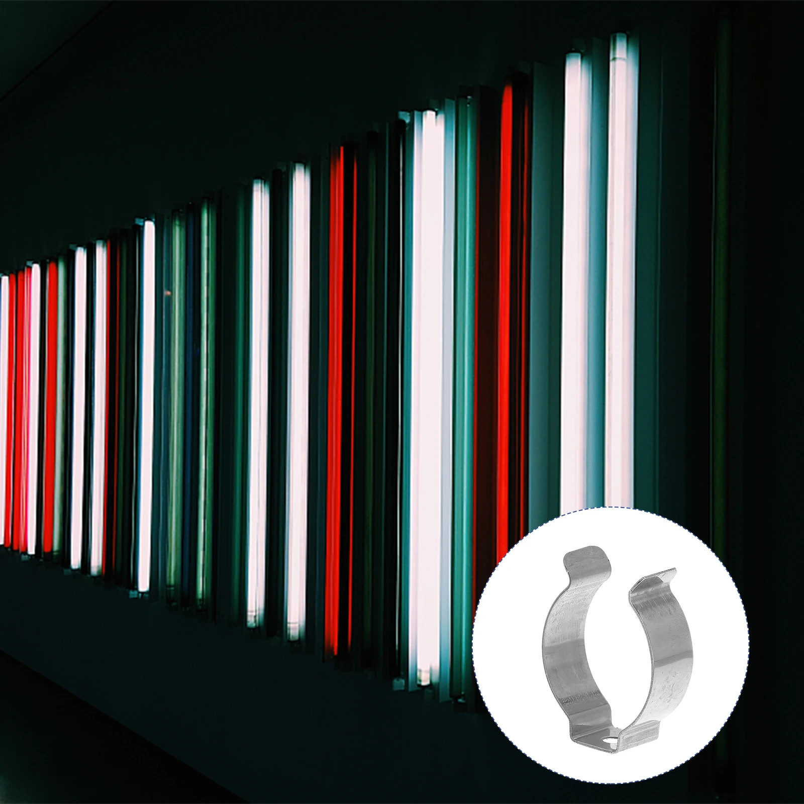 

30 шт. зажимы для держателя лампы из нержавеющей стали, сверхмощная трубка, светильник, ganizer, U-образные пружинные зажимы, навес для хранения инструментов