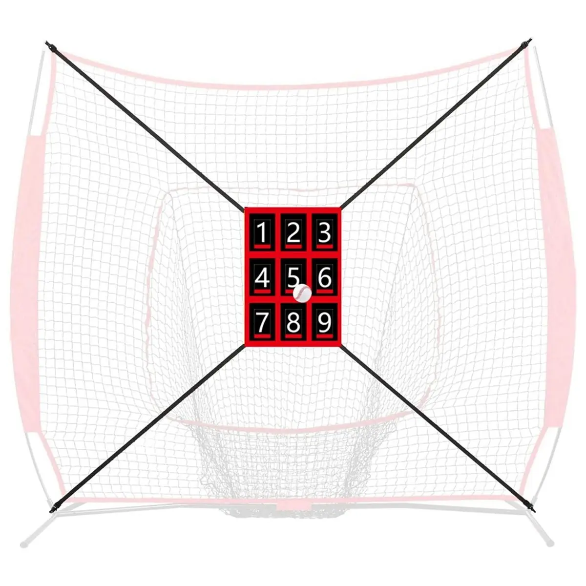 618 Mega Sale Throwing Net with Strike Zone Training Net for Baseball Softball for Outdoors Throwing & Training Pitching Net