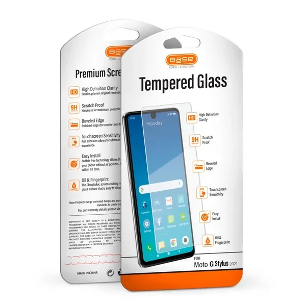 Premium Tempered Glass Screen Protector Designed Specifically for Motorola Moto Stylus 2021 Featuring Edge-to-Edge Coverage Scra