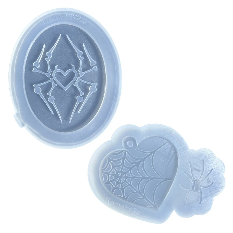 Durable Epoxy Resin Molds Keychain Mold Spiders Shaped Unique Jewelry Pendant Mould Suitable for DIY Hand-Making Pendant