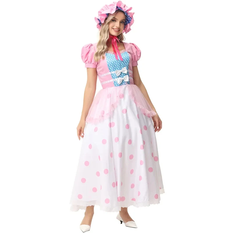 Disfraz de Bo Peep, Vestido de Pastora, Disfraces para Halloween, Carnaval, Cosplay, Ropa para Niñas de 3 a 6 Años
