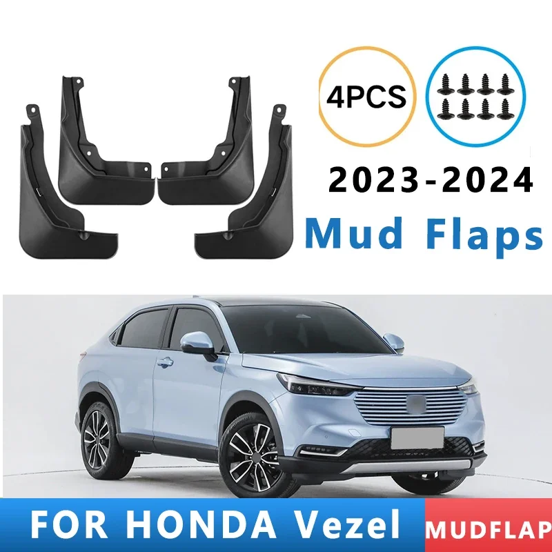

Mud Flaps Fit for HONDA Vezel 2023-2024 Mudguards Tire Fenders Splash Proof Accessories Wheel Guards 4ps