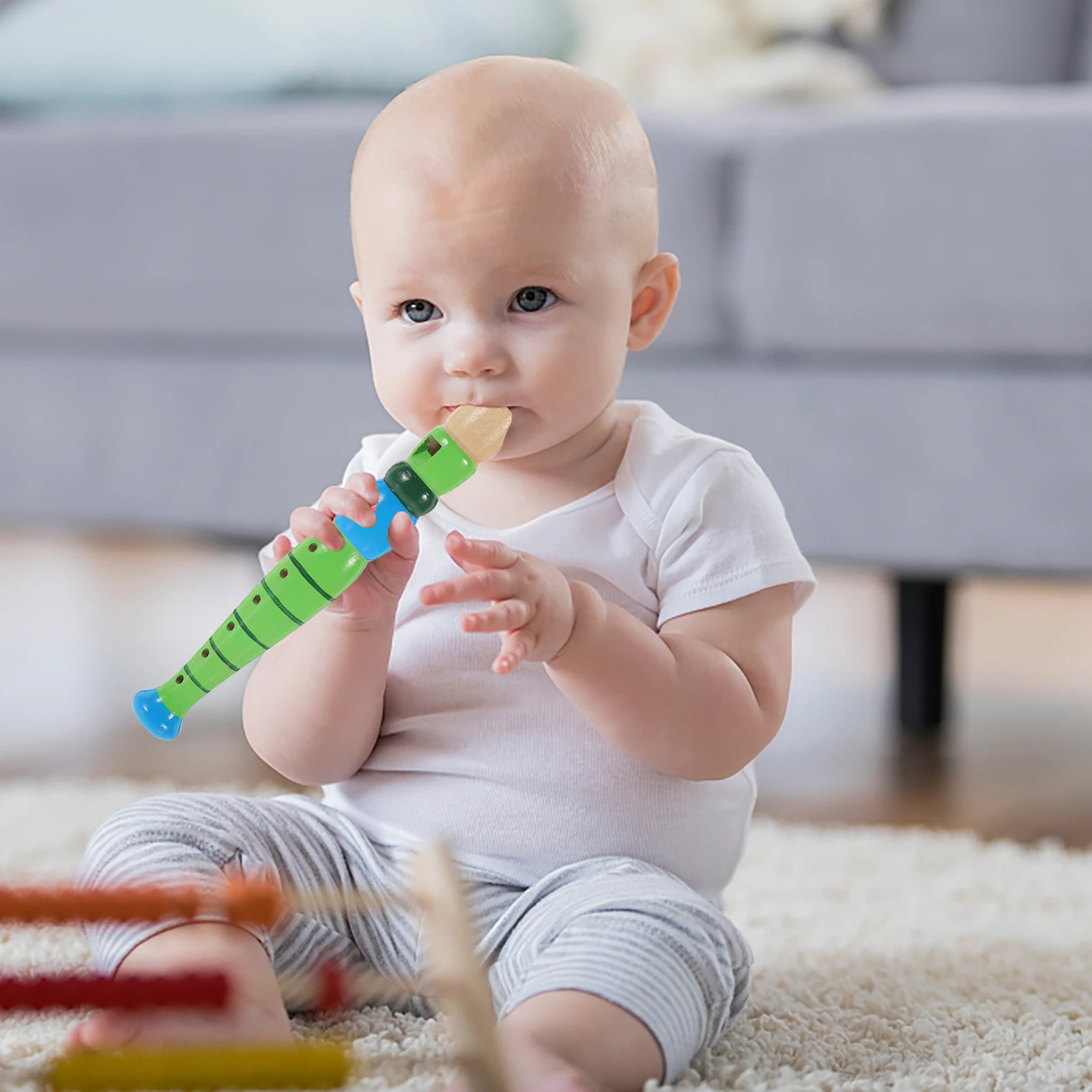 

Wooden Recorder Set Toy Instrument Kid Kids Instruments Toddler Musical Toddlers Children Flute Baby