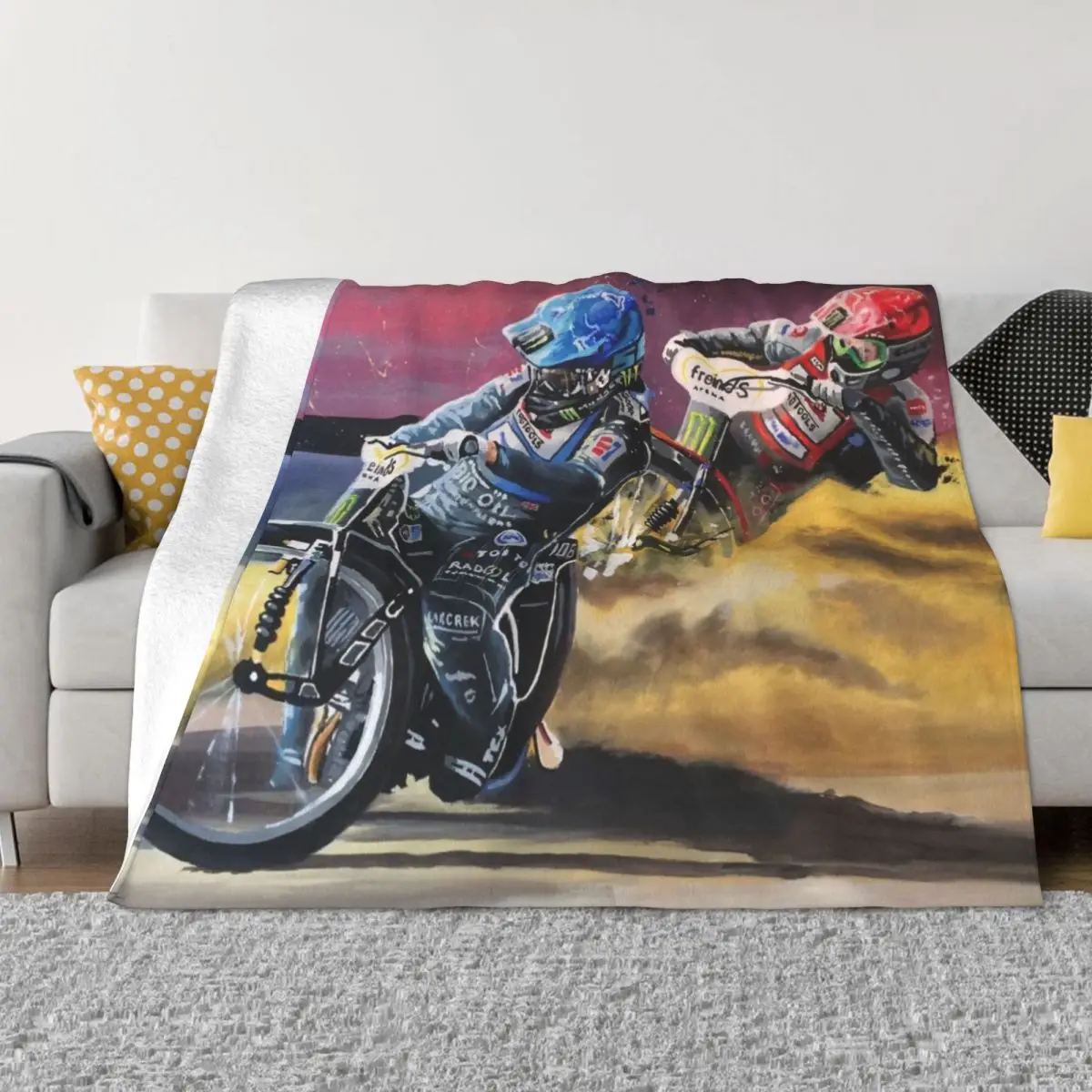 Speedway Tai Woffinden Throw Blanket sofa bed manga Travel Blankets