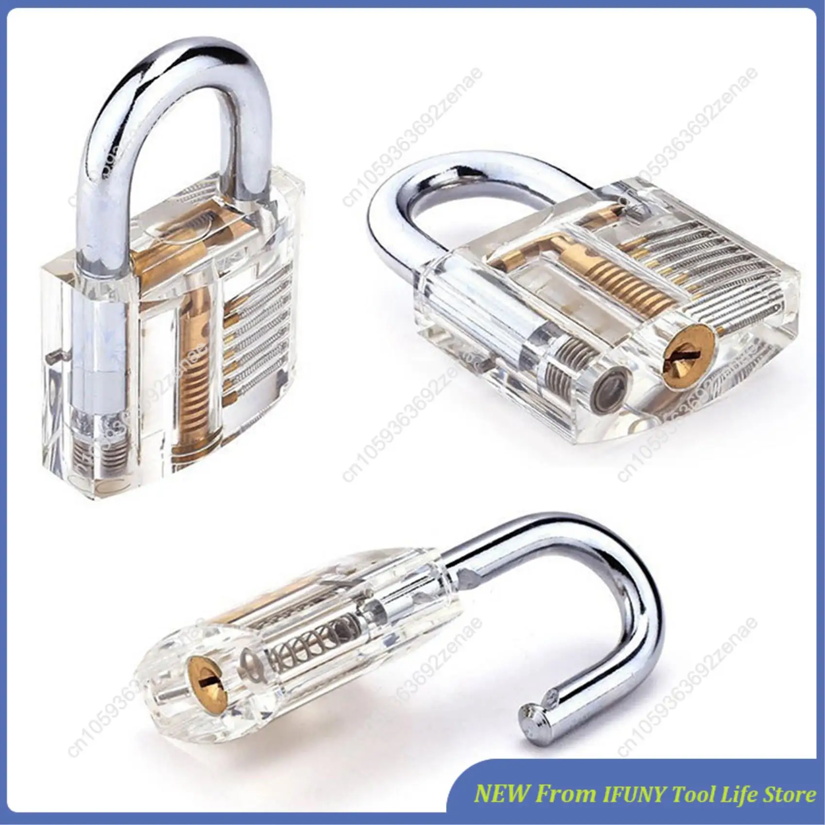 Transparant slot Hangslot Transparant displayslot Kristallen slot Nieuw