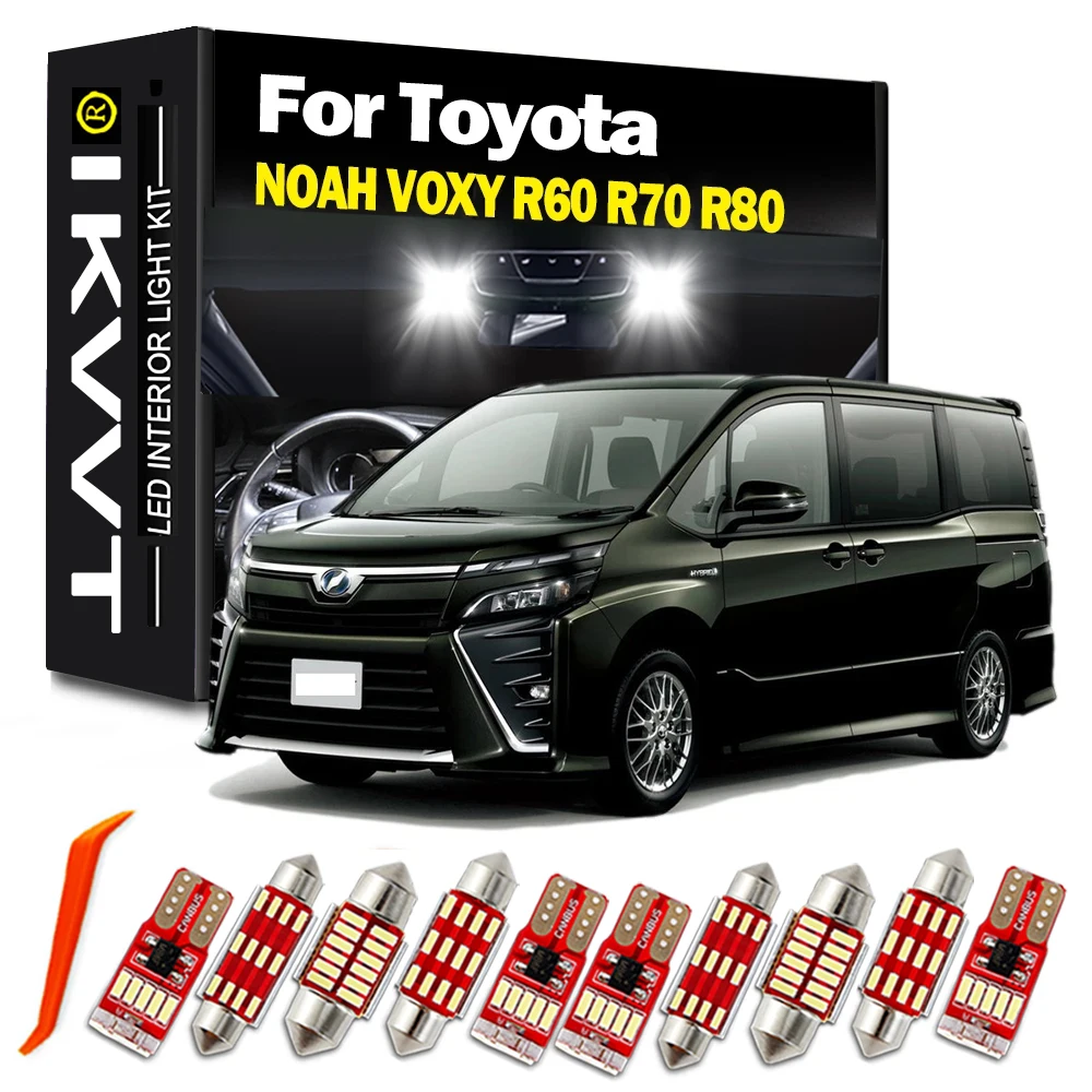 

IKVVT Canbus LED Interior Dome Map Light Kit For Toyota NOAH VOXY R60 R70 R80 2011 2012-2017 2018 2019 2020 No Error Car Bulbs