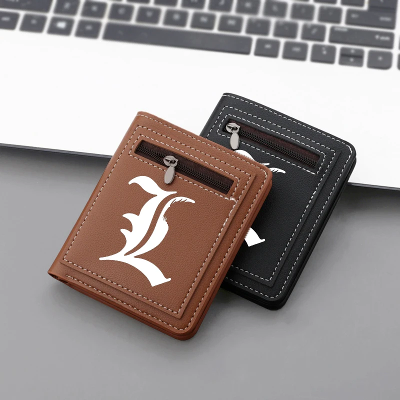 Cartoon Adult Man Wallet Anime Cute Print Short Wallets Portable Card Pack Fashion Zipper Coin Purse Adult Card Holder Money Bag